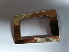 22 placche Elettriche Ottone interruttori e prese mod. Arc. 3 posti a incastro