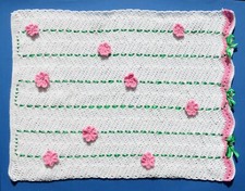 COPERTINA DA PASSEGGINO FATTA A MANO ALL’UNCINETTO, ANTIALLERGICA, 58×80