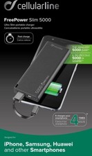 CARICABATTERIA Rapida POWER BANK Originale CELLULARLINE FREEPOWER SLIM 5000 mAh