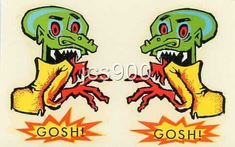 Gosh vintage decalcomania - vintage!,