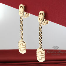 Bulgari orecchini parentesi oro giallo 750 orecchini pendenti gioielli Bvlgari