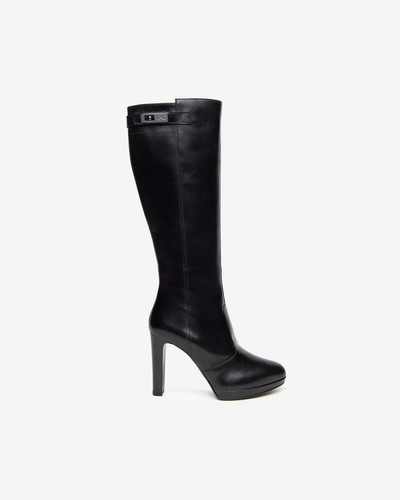 Elegant black winter boot - elegant,
