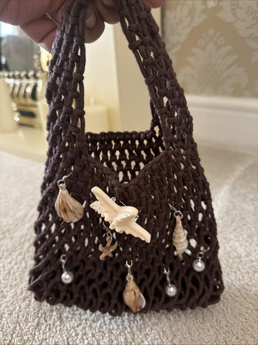 Borsa all uncinetto con - borsa, all'uncinetto