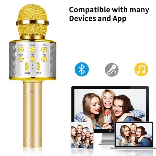 Microfono karaoke bluetooth - microfono,