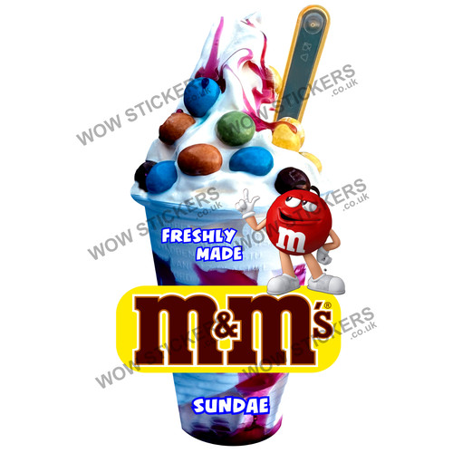 Adesivo furgone gelato - , m&m's