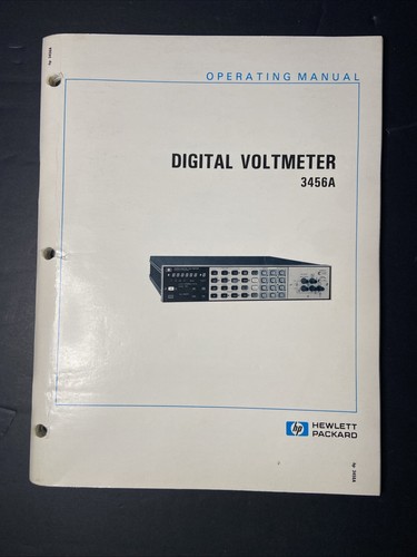 Hewlett packard 3456a - packard,