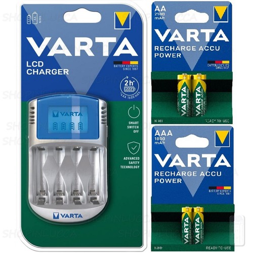 Varta caricabatterie lcd 2 - varta,
