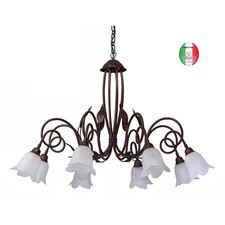 Lampadario ferro battuto - ferro,
