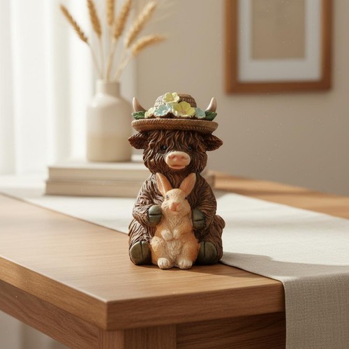Statuetta mucca scozzese - statuetta,