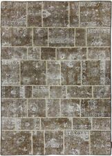 Stonwash Vintage Patchwork Modern Tappeto Persiano Decorativo 242 X 171 Cm Nuovo