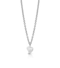 Collana Guess con cuore schiacciato inciso "GUESS" UBN28059