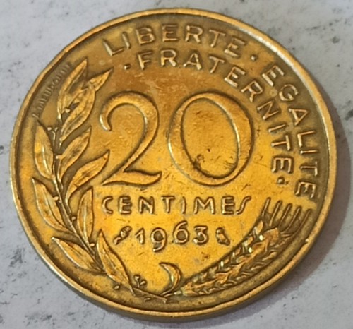 Centimes 1963 repubblica - 20,