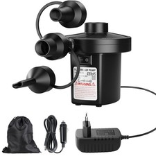 Pompa ad Aria Elettrica, Pompa Elettrica, Gonfiatore elettrico con 3 ugelli d'ar