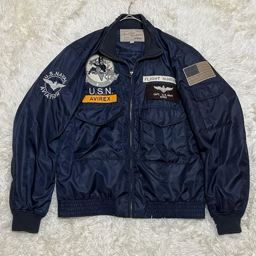 Avirex flight jacket navy usn - avirex,