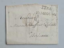 Antico Lettera Posta Amburgo