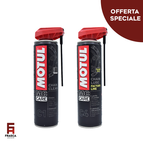 Kit pulizia catena moto motul - pulizia,