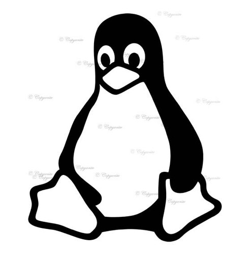 Logo pinguino linux adesivo - linux,