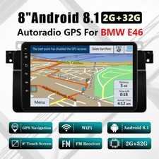 Autoradio 2+32G Android 9.1 per BMW E46 GPS Navigazione Bluetooth USB FM Player