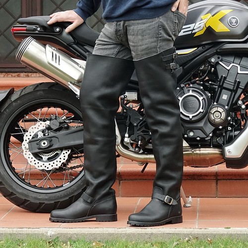 Stivali alti uomo stile biker - alti,
