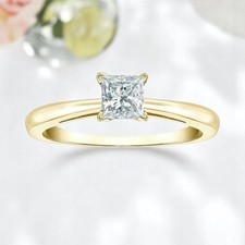 Anello solitario certificato