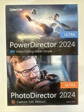 CyberLink PowerDirector & PhotoDirector Ultra 2024 Suite - Nuovo sigillato