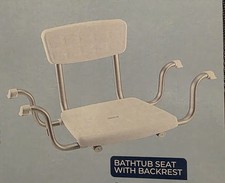 SEDILE PER VASCA in MOPLEN C/SCHIENALE REGOLABILE IN ALLUMINIO x ANZIANI