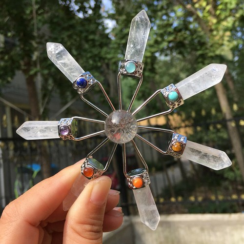 Natural clear quartz crystal - natural,