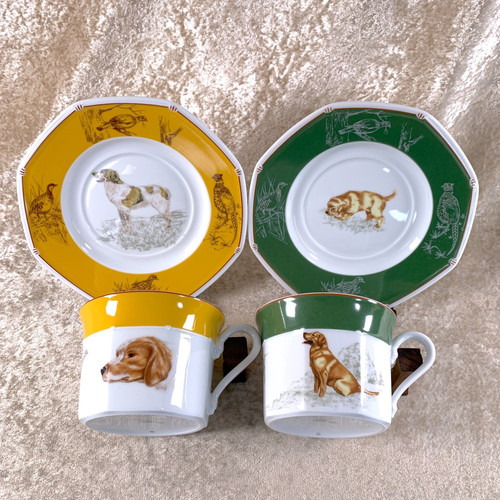 Set piatti porcellana - 2, cane