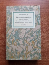 SERGIO SOLMI - LETTERATURA E