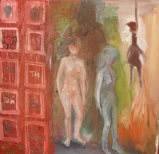 Dipinto ad olio espressionista