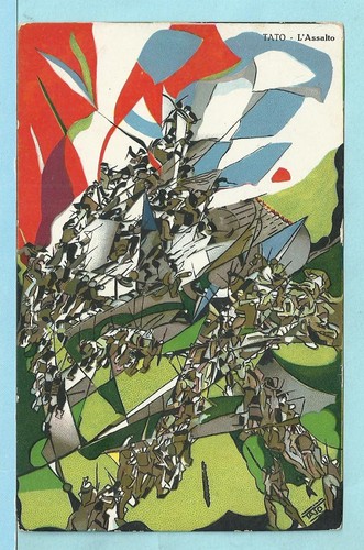 Cartolina movimento futurista - cartolina,
