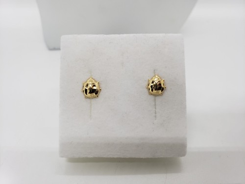 Orecchini bottone coccinella - a,