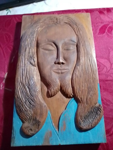 Scultura volto santo firmato - ,