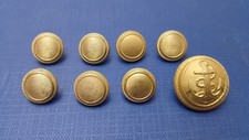 lotto stock 7 bottoni dorati