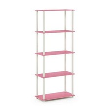 Furinno Libreria Pink/White Tubi tondi