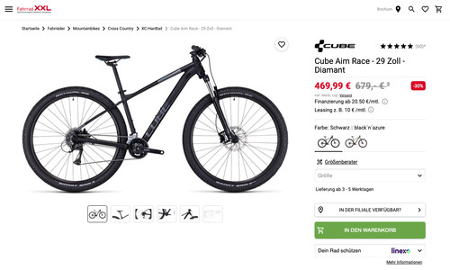 Cube aim race zoll - cube, mtb