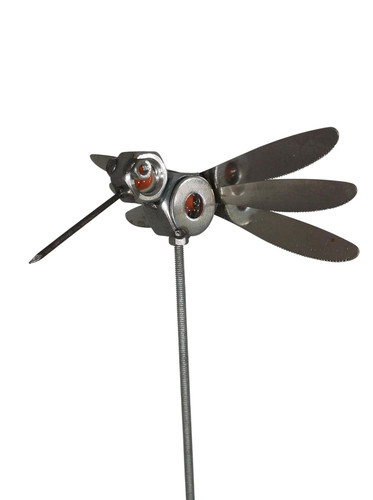 Colibrì arancione scultura - colibrì,