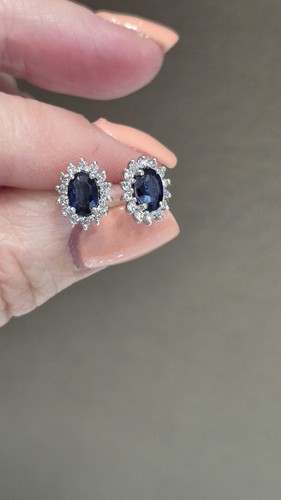 White gold earrings with - gold,