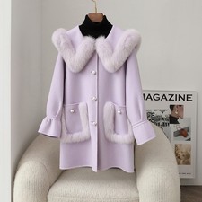 Cappotto donna lusso collo
