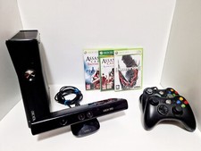 Microsoft Xbox 360 Slim 4GB Console - Nera Più kinect E Giochi