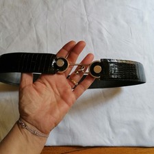 Cintura vintage coccodrillo donna 90 cm