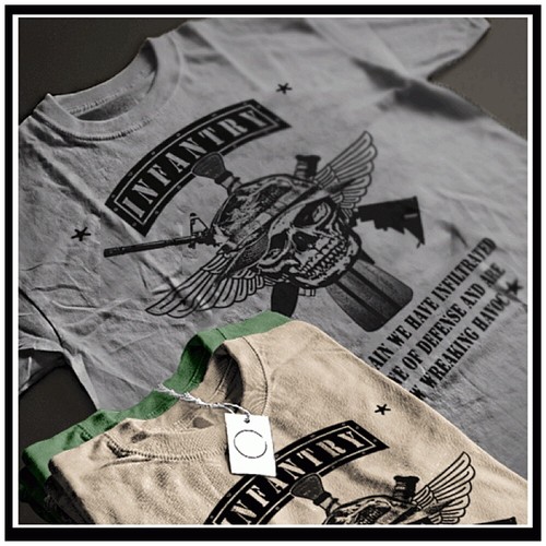 Shirt fanteria infiltrati - t-shirt,