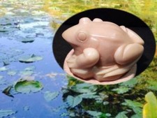 Vecchia statua statuina no netsuke rana avorio vegetale scolpita a mano