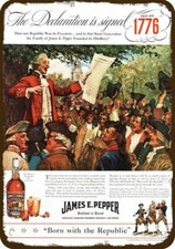 1940 Declaration of Independence 1776 Norman Price DECORATIVE REPLICA METAL SIGN