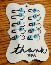 Set 10 pezzi con perline blu