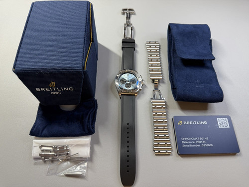 Breitling chronomat 42mm blue - chronomat,