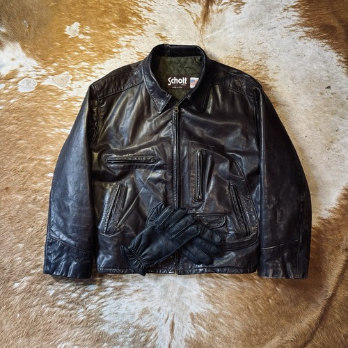 Giacca pelle uomo schott - giacca,