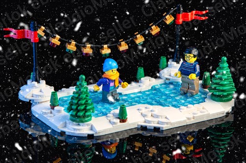Lego ice skating rink - skating,