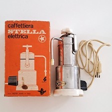 caffettiera vintage ● STELLA ELETTRICA ● anni '60 con scatola e cavo
