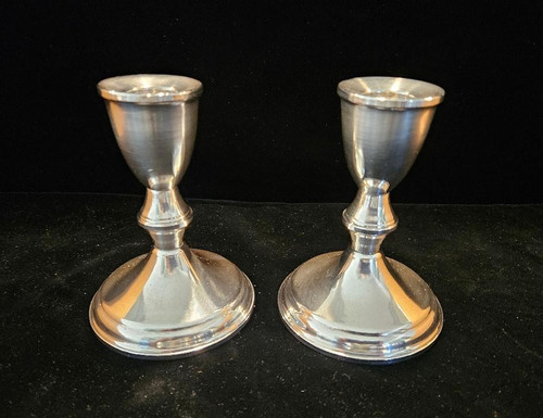 Coppia portacandele argento - coppia,